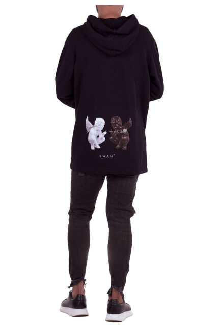 Hanorac oversize Black and White Baby Angel